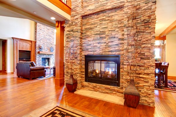 Stone Hearth Installation in Columbus
