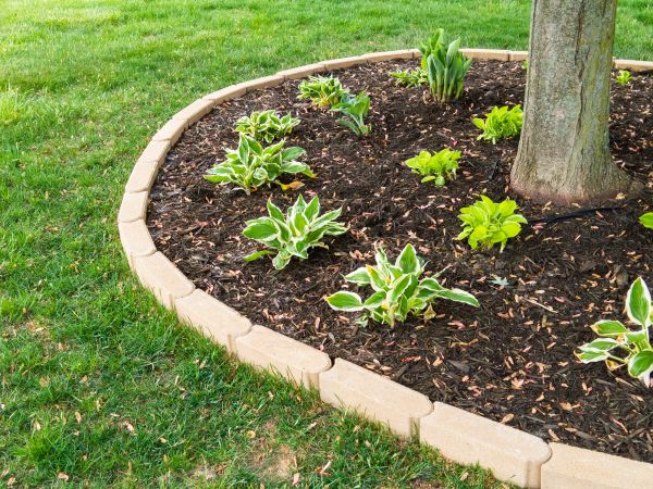 Stone Border Installation in Columbus
